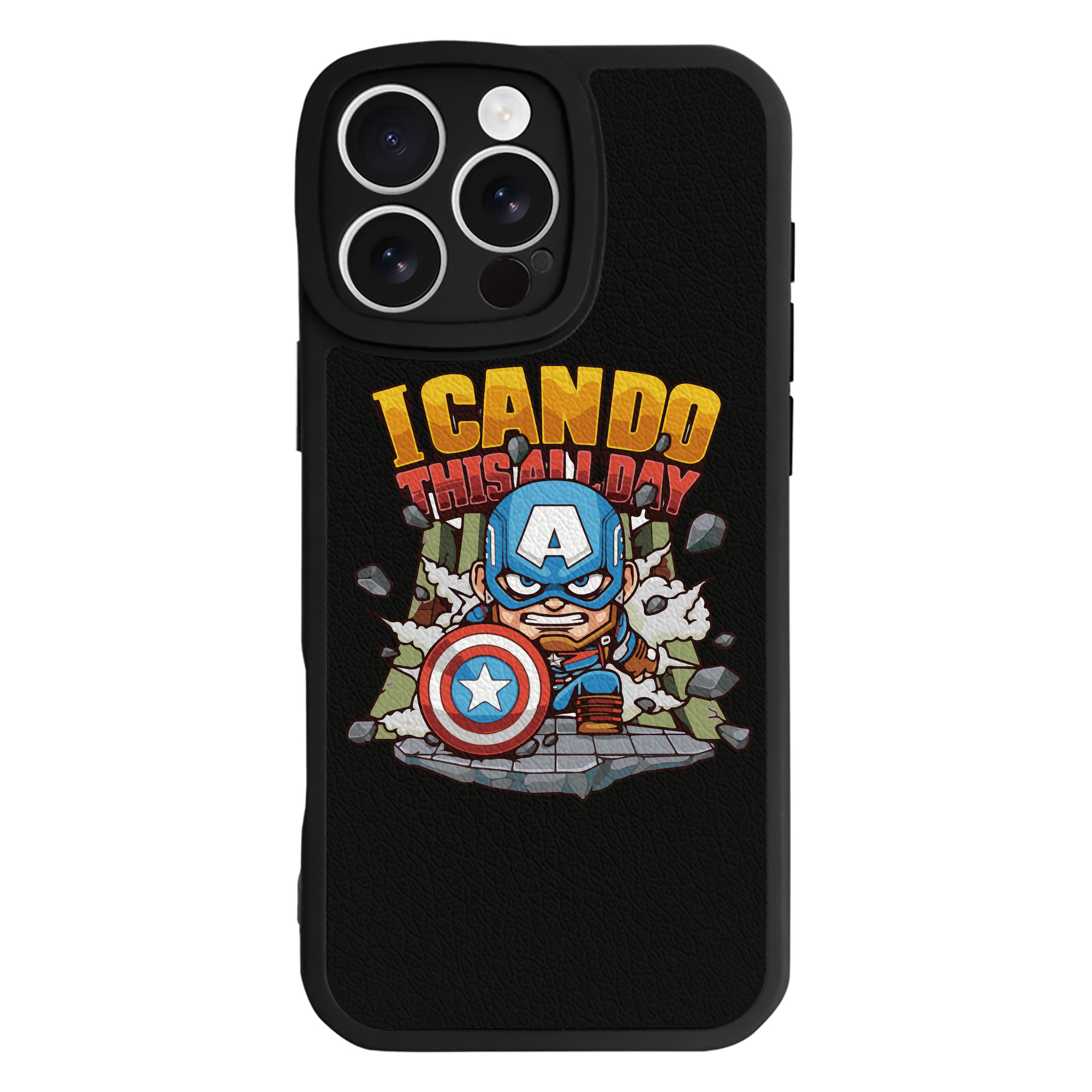 （画像用） アベンジャーズ The Avengers 【iPhone 16シリーズ対応】シリコンスマホケース（レザー調） 材質：シリコン